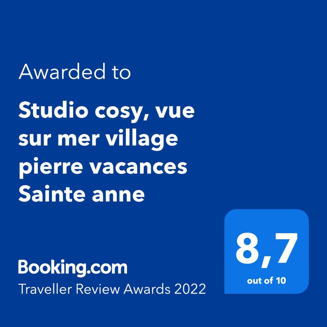 Studio Cosy, Vue Sur Mer Villages Vacances Sainte Anne Cheques Vacances Acceptes חדר תמונה